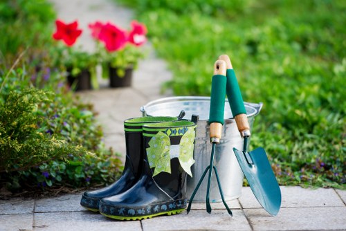 Beautiful garden designed by Gardening Services Lee